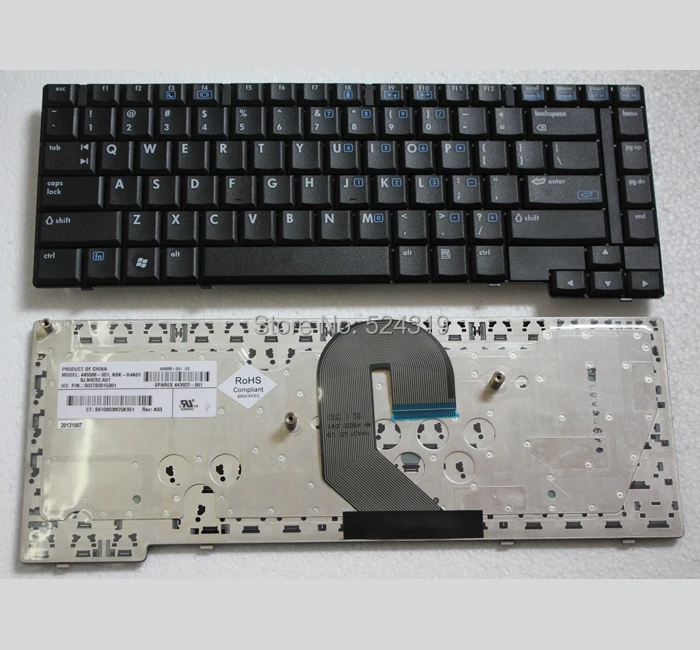 Новая клавиатура для ноутбука HP 6510b 6515b US|keyboard for hp|laptop keyboard hplaptop |