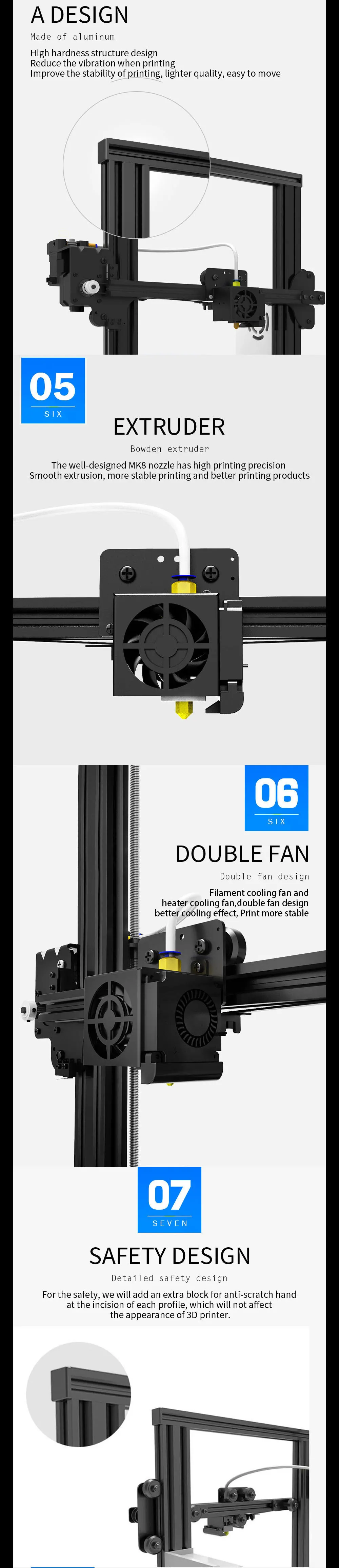 TRONXY 3D XY-2 3d принтер обновленная сборка пластина повторное отключение питания печать 3d Принтер Комплект 1,75 мм стекло с датчиком плавления