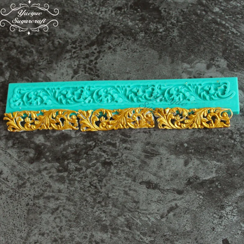 Yueyue Sugarcraft кружевной силиконовый коврик помадка форма для украшения торта