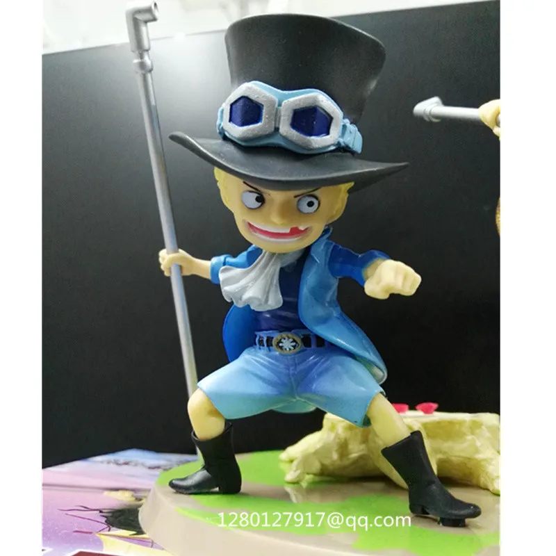 3 Pcs/Set ONE PIECE Monkey D Luffy &amp Ace Sabo Three Brothers' Agreement Scene PVC Action Figure Collectible Model Toy BOX P343 |