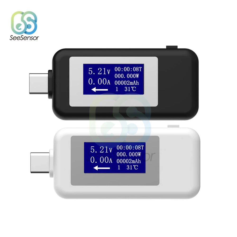 Многофункциональный USB тестер Type-c детектор зарядного устройства цифровой