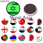 Светящийся магнит для холодильника из Западной Азии, сувенирные светящиеся магниты для холодильника, Турция, Израиль, Афганистан, Иордания, флаг Аргентины