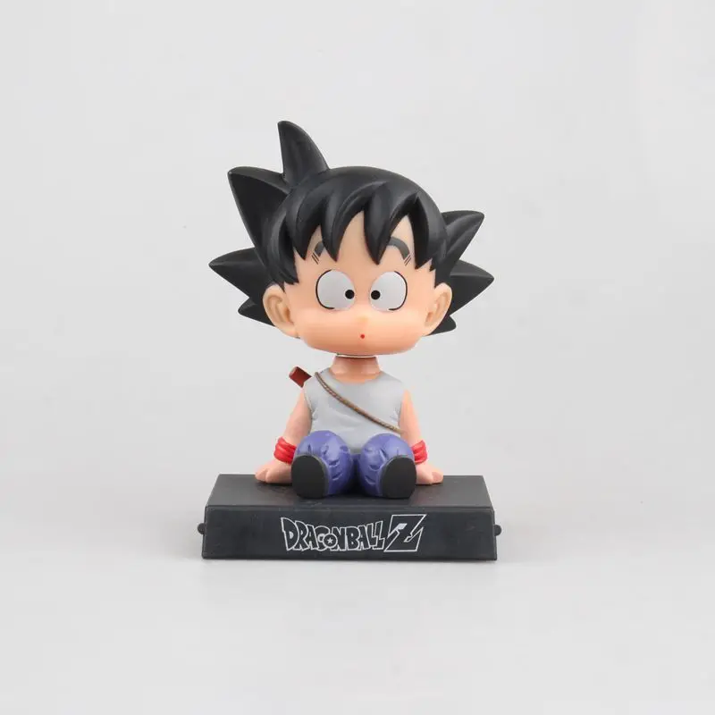 A Японское аниме Dragon Ball Z Goku Krillin украшение автомобиля качающаяся голова кукла телефон кронштейн Dragon Ball фигурка кукла игрушка 12 см - Цвет: A