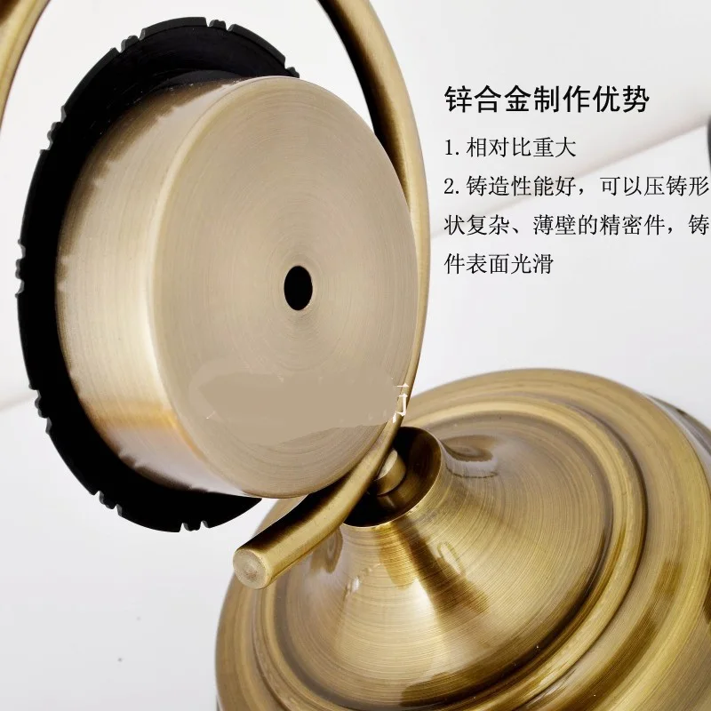 Настольные лампы в стиле ретро с часами прикроватная лампа для кровати кабинета