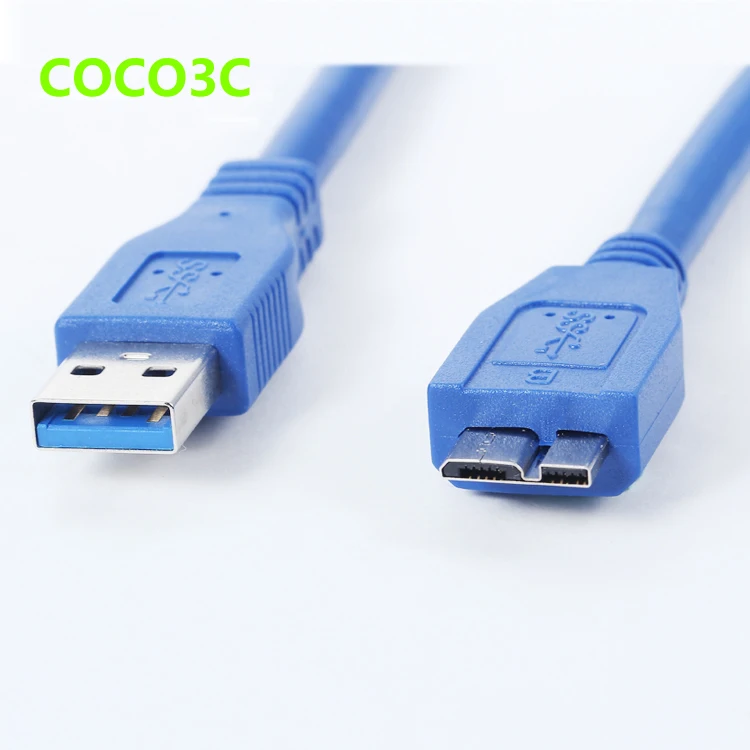 

Free Shipping 1.5M USB 3.0 A Male To Micro B Male Data Cable 5Gbp/s External Hard Drive 1.5M Cable