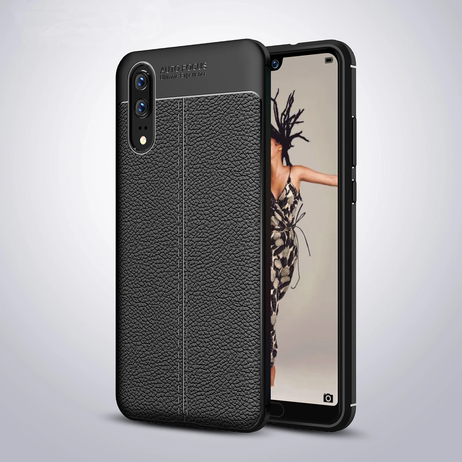 VRlucky роскошный защитный кожаный чехол с текстурой личи для huawei P8 P9 P10 P20 Lite Plus mate 9 10