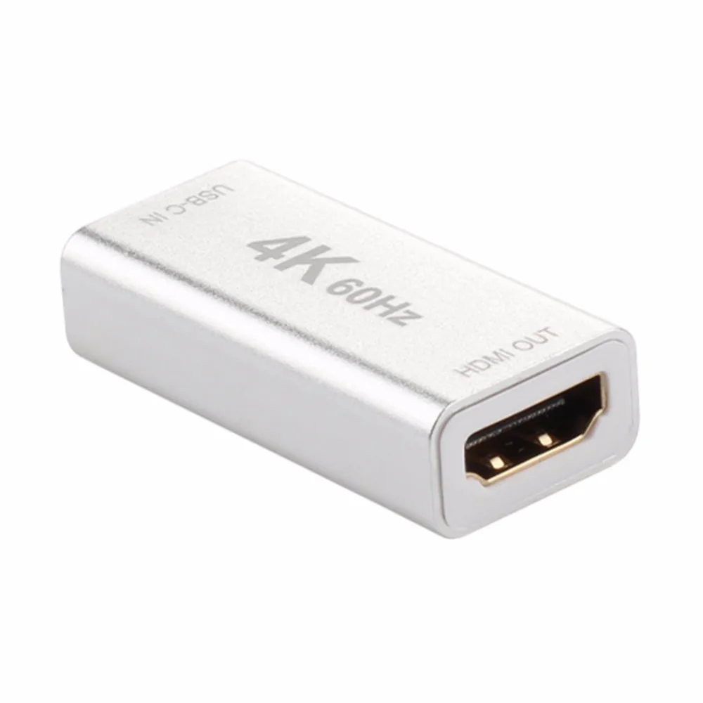 Алюминиевый USB 3 1 Type C (Совместимость с Thunderbolt 3) к HDMI 2 0 (4K @ 60Hz) адаптер конвертер