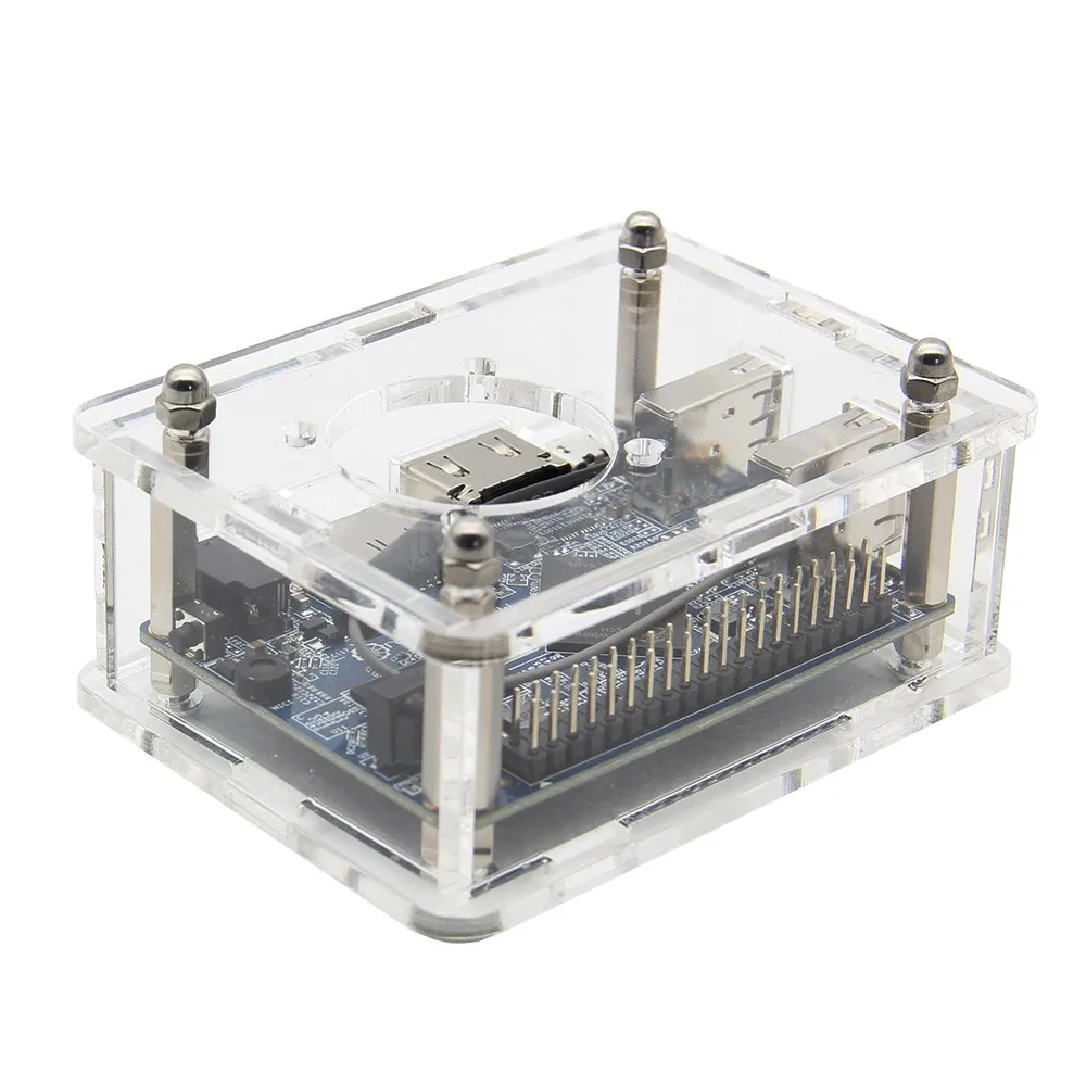 Акриловый чехол Orange Pi Lite с вентилятором прозрачный защитный для
