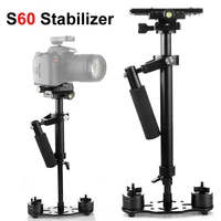 photo aluminum alloy handheld 60cm stabilizer photography shooting dslr steadycam for canon nikon sony slr camcorder s60