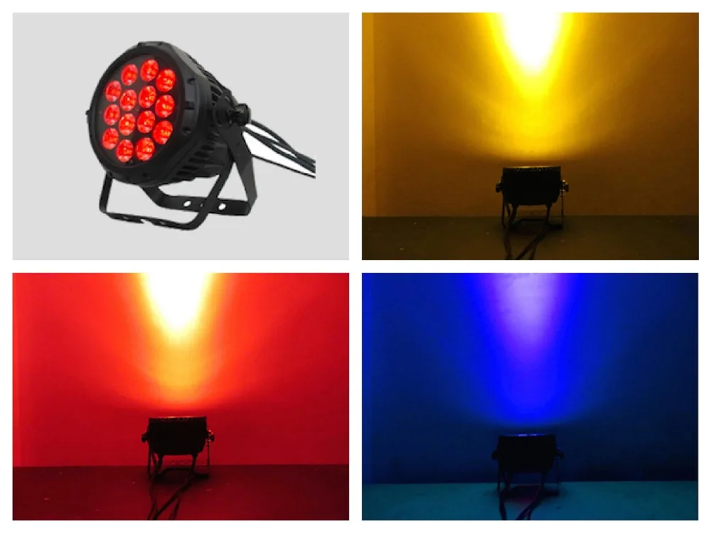 4pcs/Lot Die Cast aluminum Outdoor Waterproof Led par Light 14x9w 3in1 or 14x10w 4in1 14x12w 5in1 14x15w 6in1 for stage | Освещение