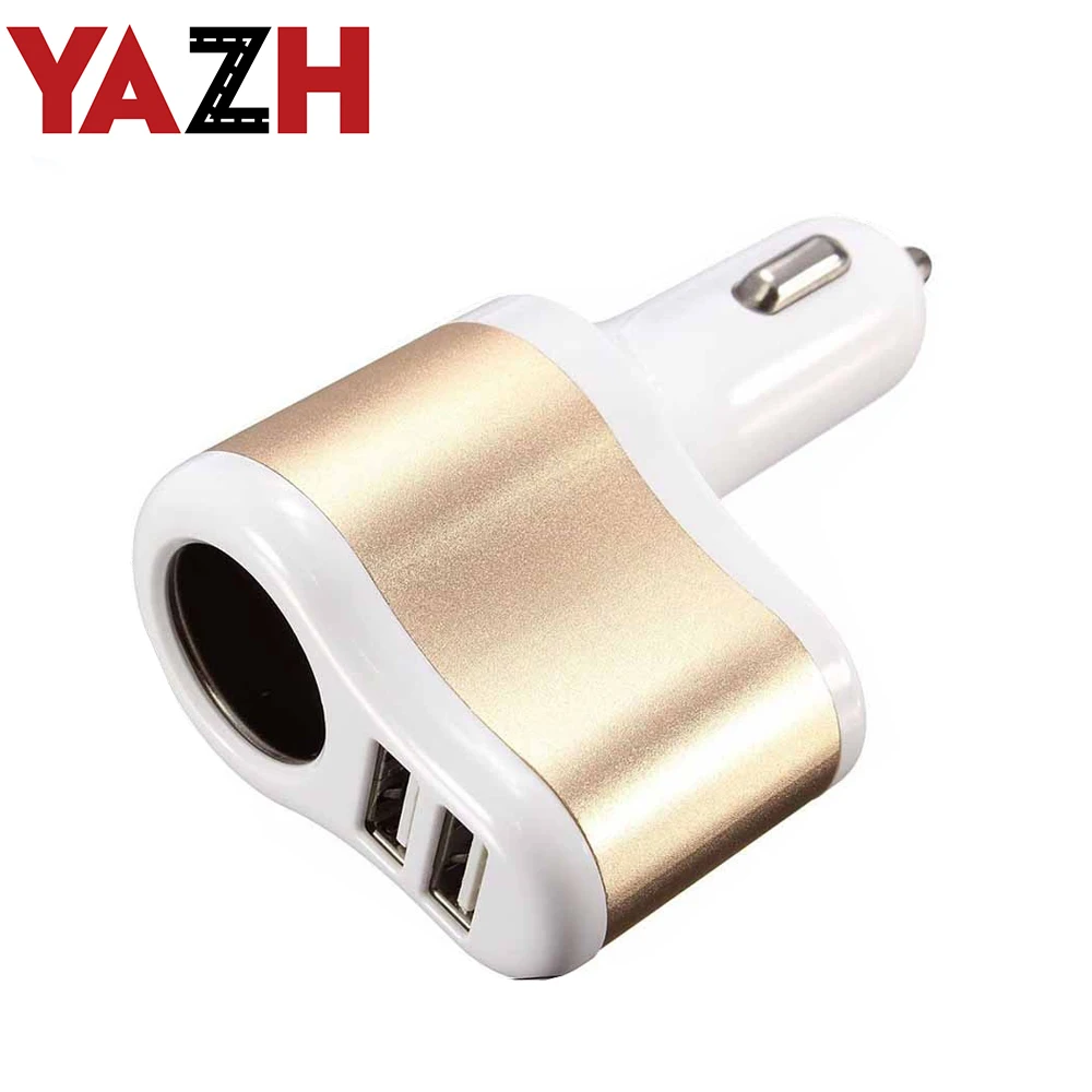 2 USB 3.1A High Quality 12V-24V Car Cigarette Lighter Socket Splitter Charger Power Adapter For Phone MP5 Headrest Monitor |