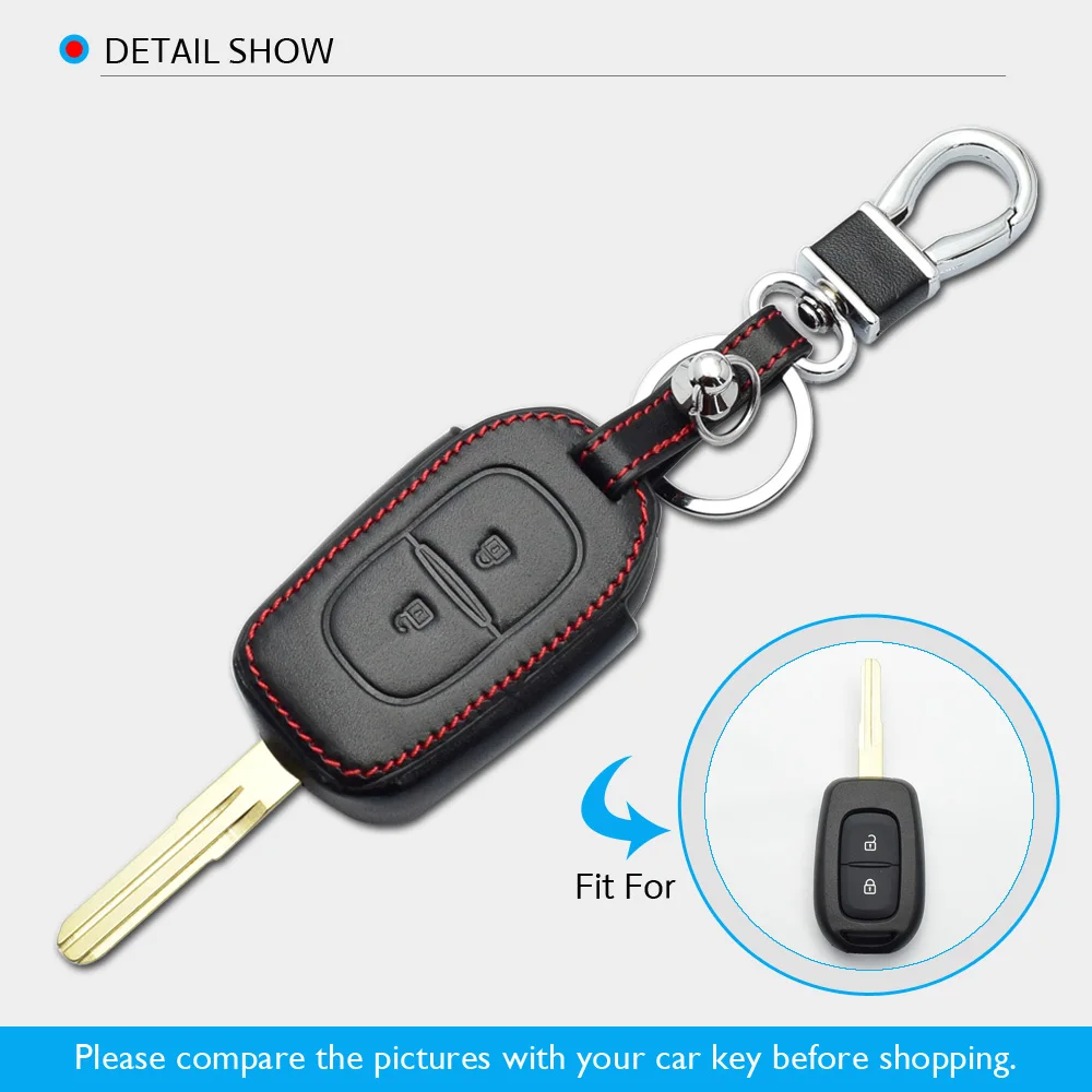 2 кнопки кожаный чехол для ключей автомобиля для Renault Scenic Master Megane Duster Logan Clio Captur Laguna Fluence пульт дистанционного управления чехол брелок сумка