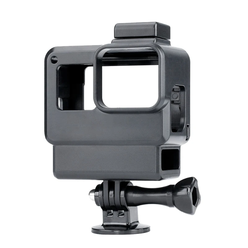 Черный цвет Чехол для камеры Gopro Cage защитная рамка для Gopro 7 6 5, Экшн-камера Vlog аксессуары с горячим башмаком для микрофона светильник - Цвет: Черный цвет