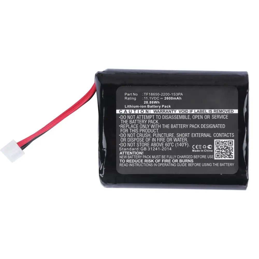 2600 мАч батарея для Marshall TF18650 2200 1S3PA подходит Stockwell (li ion 11 10 V mAh/28.86Wh)|Перезаряжаемые