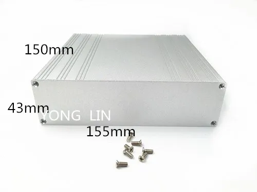 1 шт. Защитный корпус из алюминия Размер 155*43 150 мм|server case|aluminium case enclosurecase server |