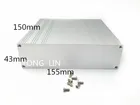 Алюминиевый корпус 155*43-150 мм, 1 шт., чехол для печатной платыэкранированный корпускорпус роутеравеб-сервера, алюминиевый корпус