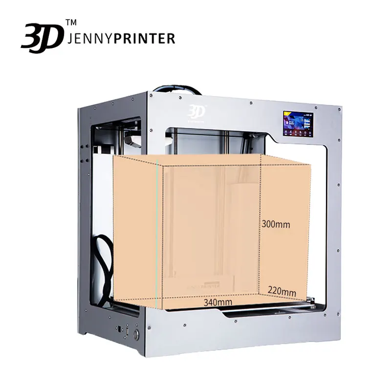 Big Size JennyPrinter4 X340 Single Or Dual Extruder Auto Level 3D Printer Assembled For Ultimaker 2 UM2+ Extended