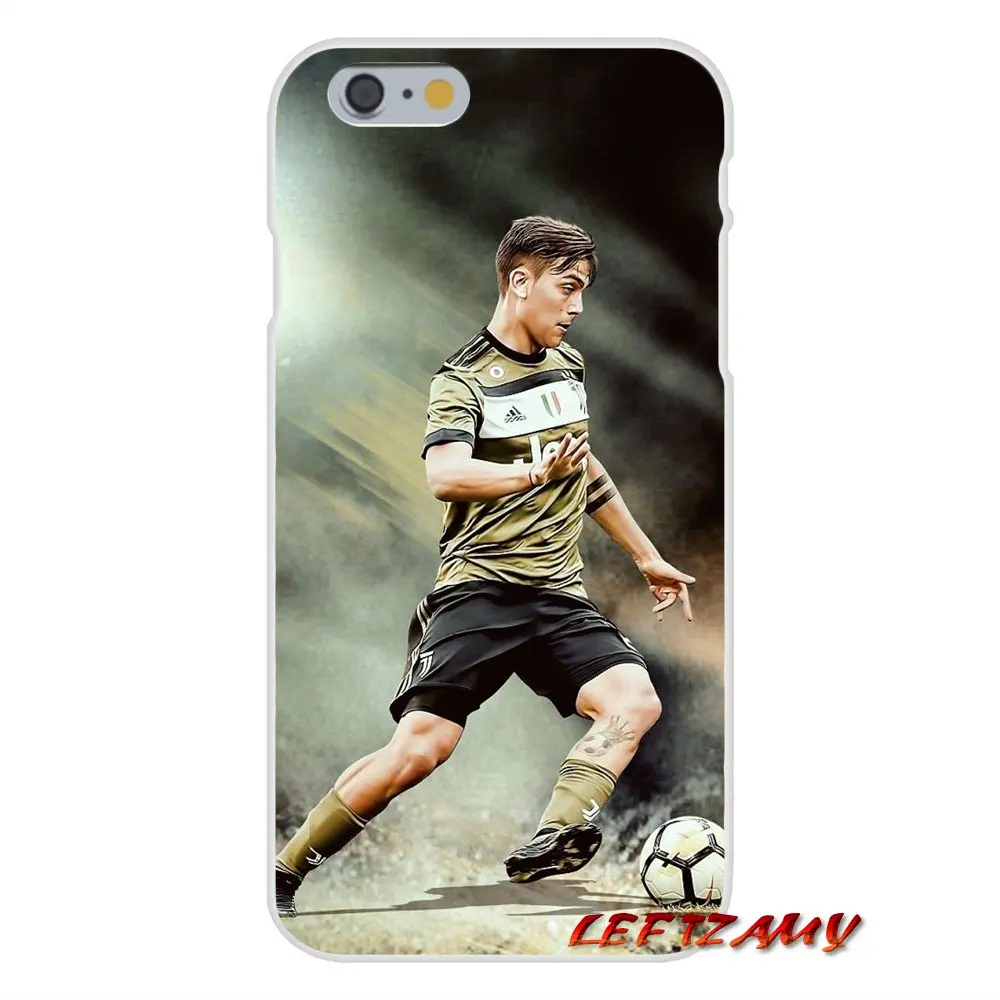 Италия известный футбол 21 Paulo DYBALA Тонкий силиконовый чехол для телефона iPhone X 4 4S 5
