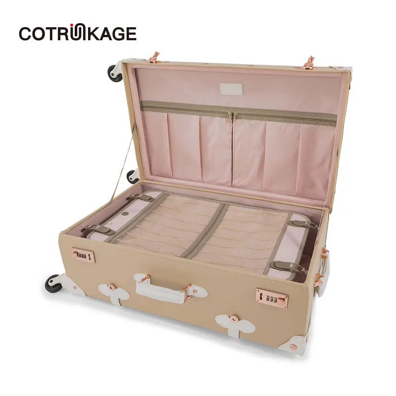 COTRUNKAGE желтый 20 &quot26&quot Pu кожаный маленький жесткий чехол для переноски чемодана