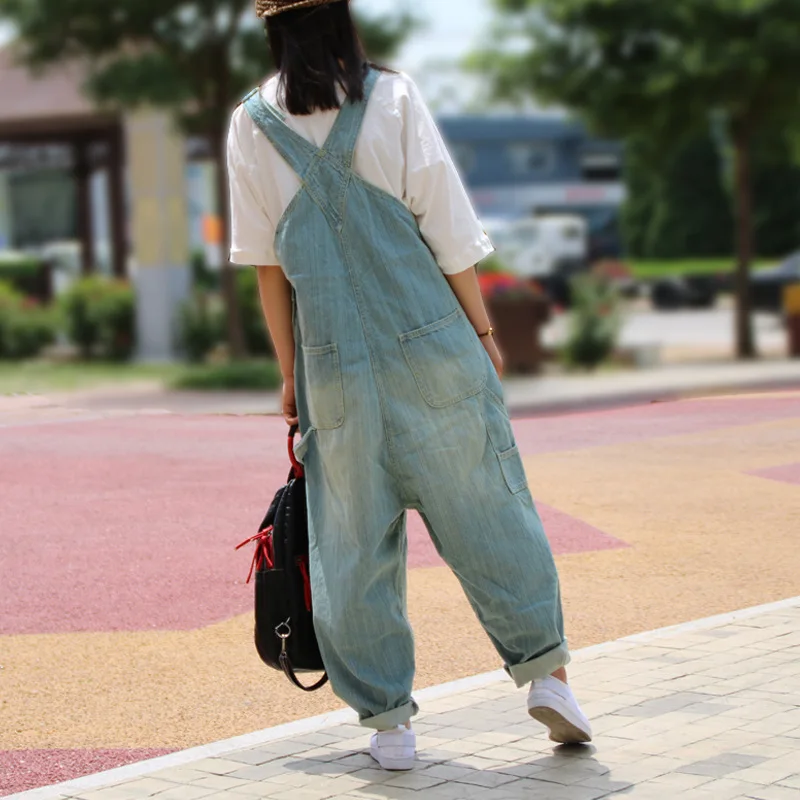 Комбинезоны карго женские брюки с заниженной талией Капри палаццо джинсовые