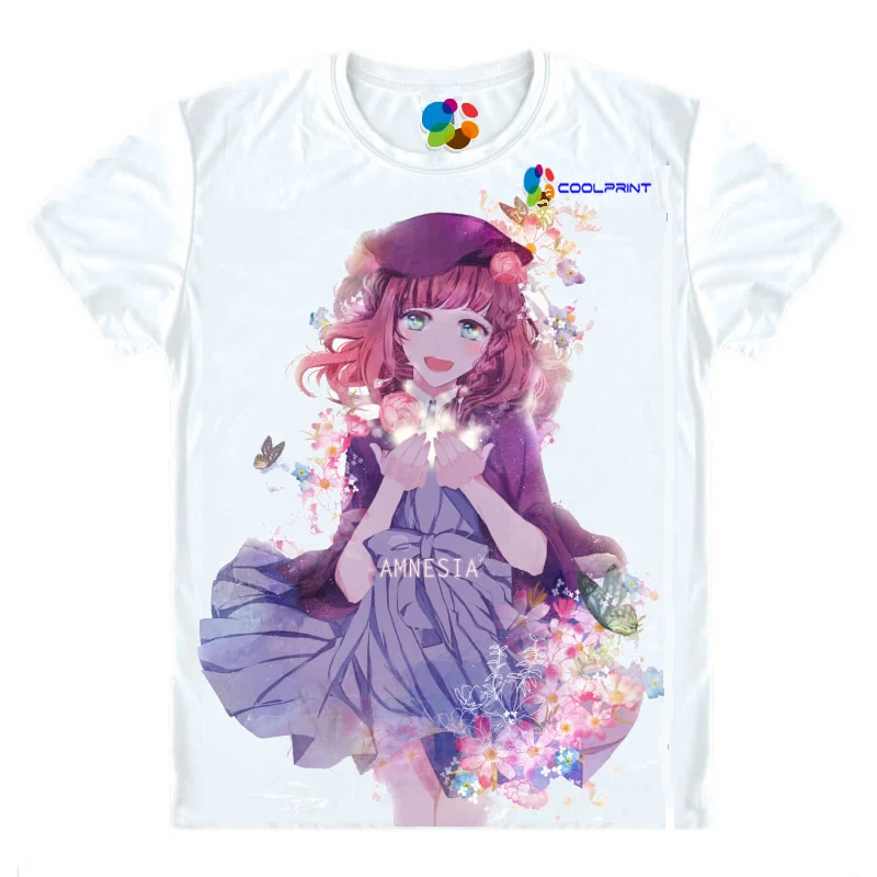 Coolprint Футболка с изображением в стиле аниме футболка AMNESIA мульти стиль короткий