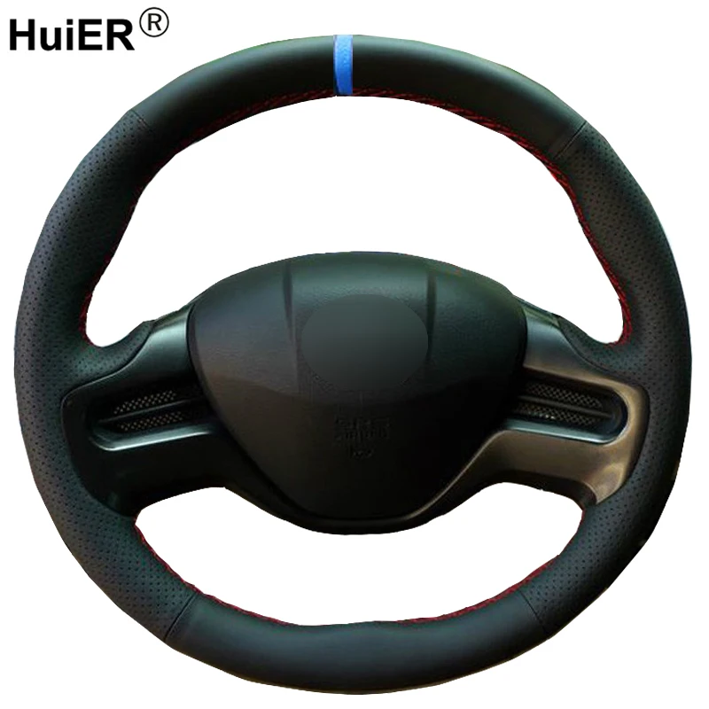 HuiER Hand Sewing Car Steering Wheel Cover For Honda Civic 8 2006 - 2009 2010 2011 (2-Spoke) Braid on the Steering-Wheel | Автомобили и