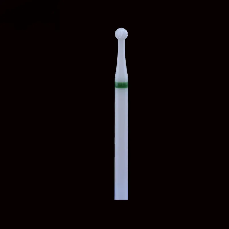 

Ball Shape- White Zirconia Ceramic Dental Lab Burs - Cross Cut