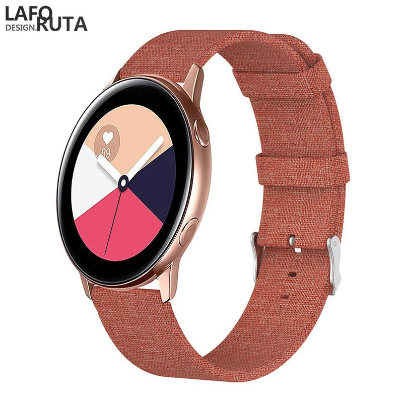Ремешок Laforuta для Samsung Galaxy Watch Active Band нейлоновый спортивный быстросъемный браслет