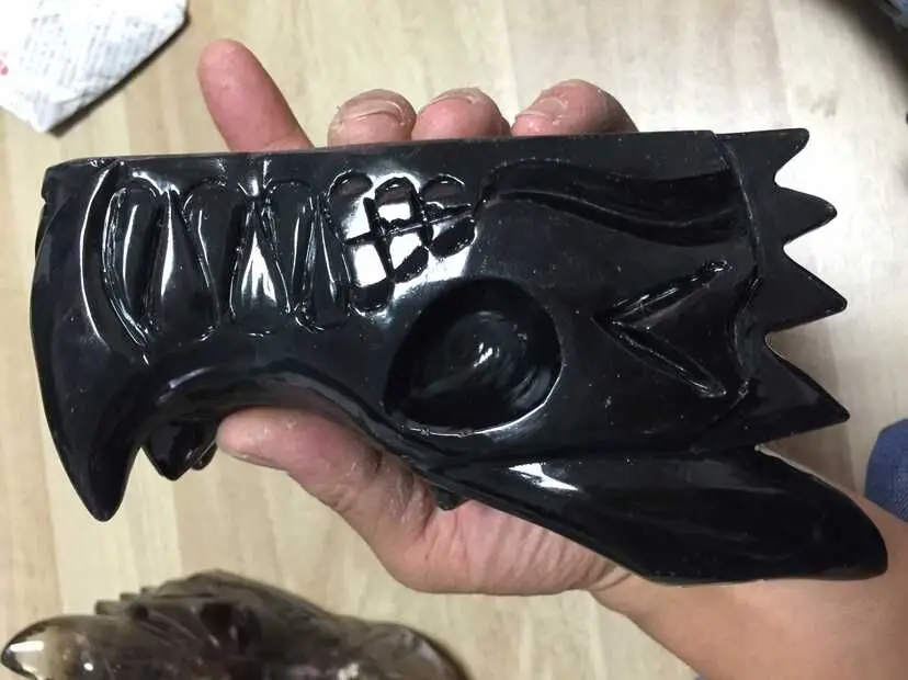 Новые поступления 100% натуральный Дракон из обсидиана череп на продажу|skull|skull