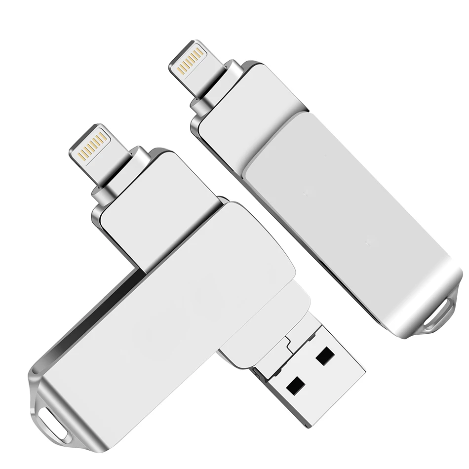 Сверхзвуковой металлический USB флеш-накопитель 3 в 1, USB 3,0, 256 ГБ, 128 ГБ, 64 ГБ, 32 ГБ, OTG флеш-накопитель, Micro-USB Lightning, для iphone 7/7 Plus/8/X