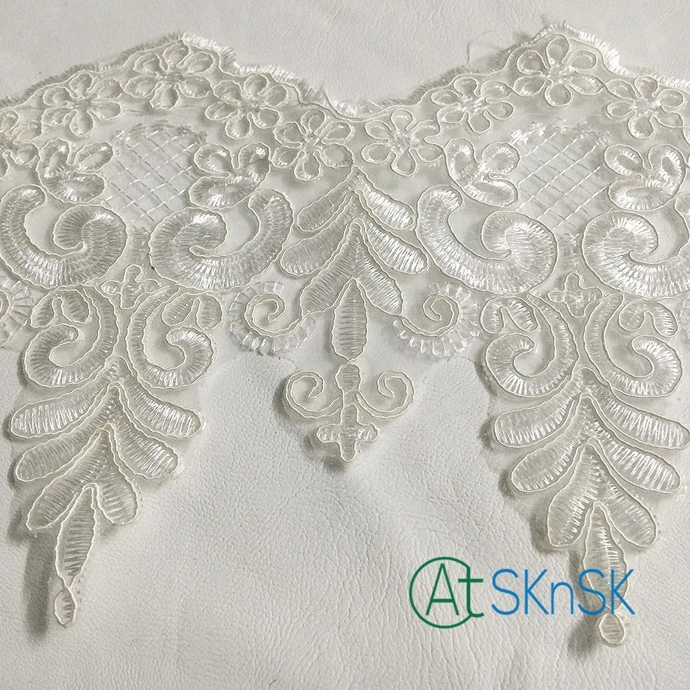 

DHL white lace fabric 200Yard/lot car bone lace Wedding Applique dress designs refined luxury with Continental DIY accessories