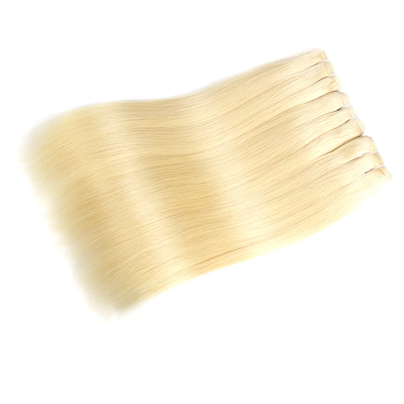 Ali queen hair Products 10A бразильские прямые пучки волос 3 шт блонд 613/натуральный черный/1b-613 человеческие волосы волнистые натуральные волосы