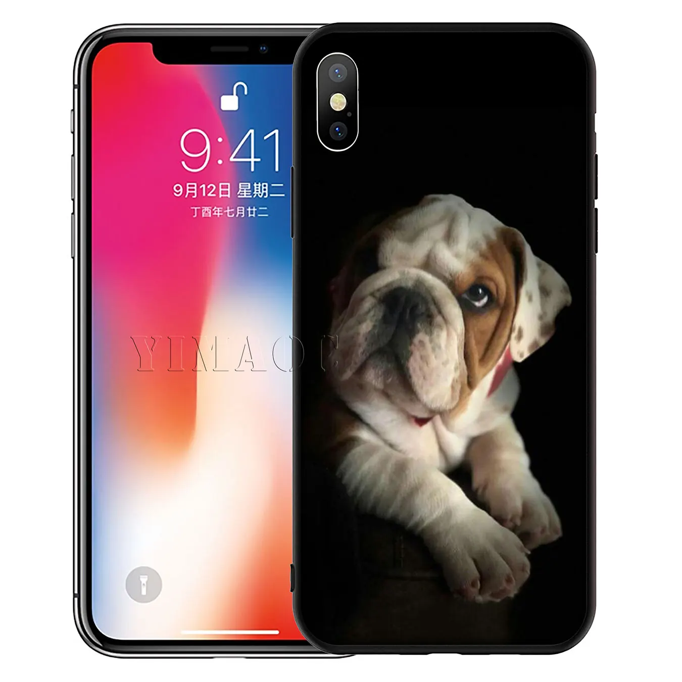 Мягкий силиконовый чехол для телефона YIMAOC Bulldog Puppies dog Для iPhone XR X XS Max 6 6S 7 8 Plus 5 5S SE