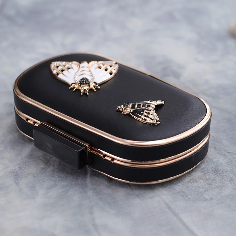 Bamboo Charm 2018 Модный женский вечерний клатч из искусственной кожи Сумка с бабочкой и
