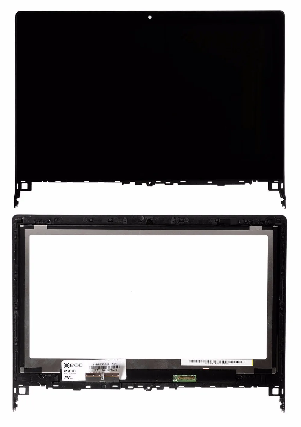 Новое Сенсорное стекло дигитайзер + ЖК дисплей в сборе рамка N140BGE EB3 LP140WF3 SPL1 для