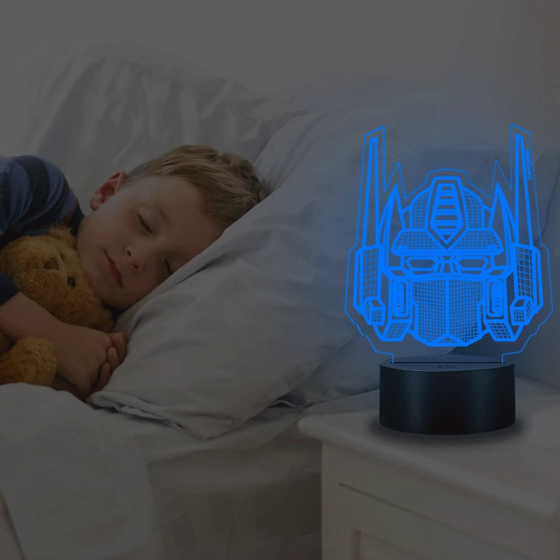 3d-ночник VCity с трансформерами многоцветный крутой светильник Optimus Prime домашнее