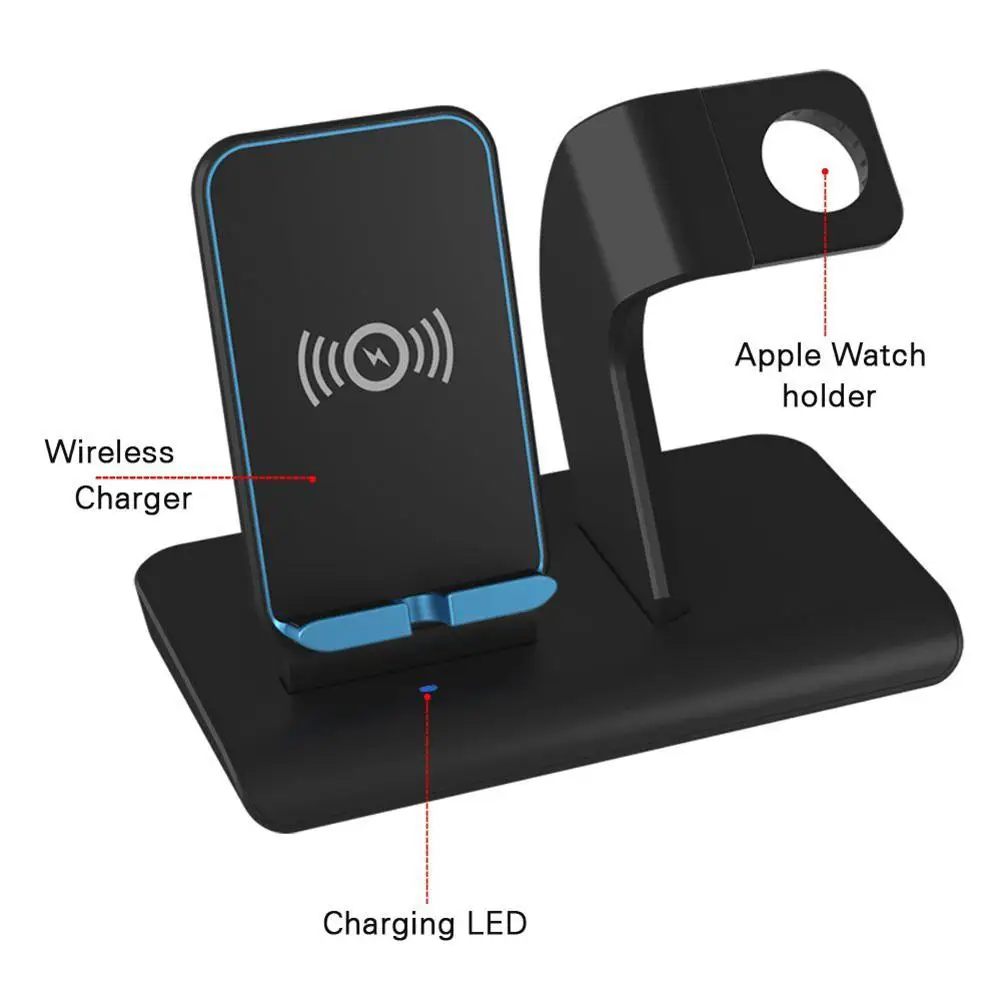 Беспроводная зарядная подставка EastVita 2 в 1 Qi для Apple Watch iPhone X/8/8 Plus Series 3