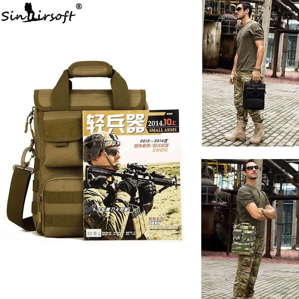 Tactical backpack Nylon 12 inch tablet Military Cross Body Camouflage Molle Hunting Camping Hiking Sports Bag