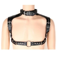 sex faux leather man bondage male chest harness fetish restraint straps belts fun sex games adult products toys for men