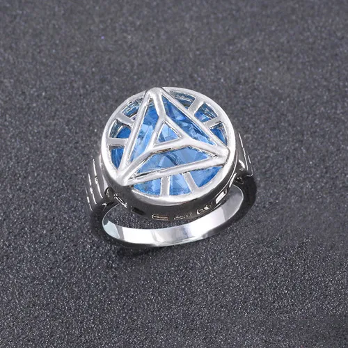 Black Железный человек Marvel Мстители 4 танос кольца Капитан Америка Gauntlet bague homme anillos mujer женские ювелирные изделия с кристаллами - Цвет основного камня: Black