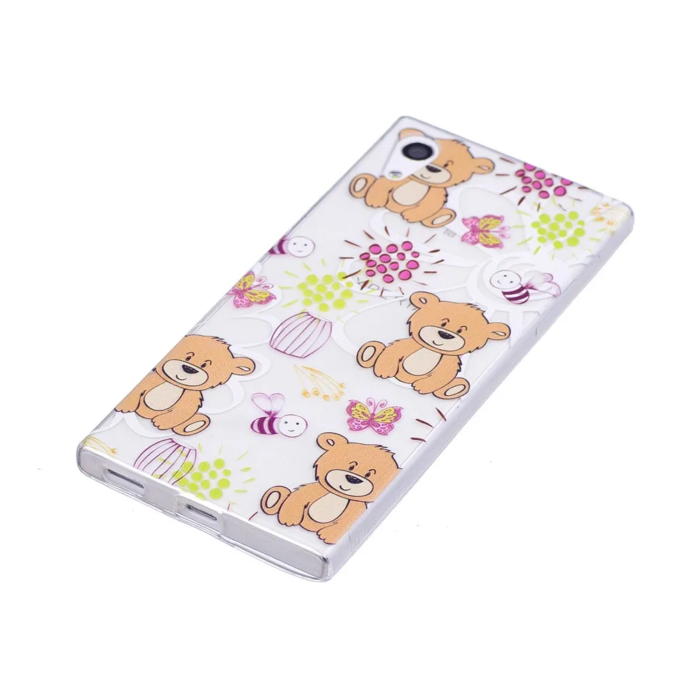 Fitted Case for Sony Xperia XA1 XA 1 Dual TPU Silicone Cover mobile Phone G3116 G 3112 G3121 painted Capa |