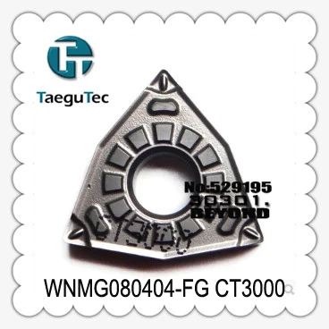 TaeguTec WNMG060404-FG CT3000 токарный станок WNMG 060404 токарные инструменты карбидные вставки, токарный инструмент CNC torno de bancada