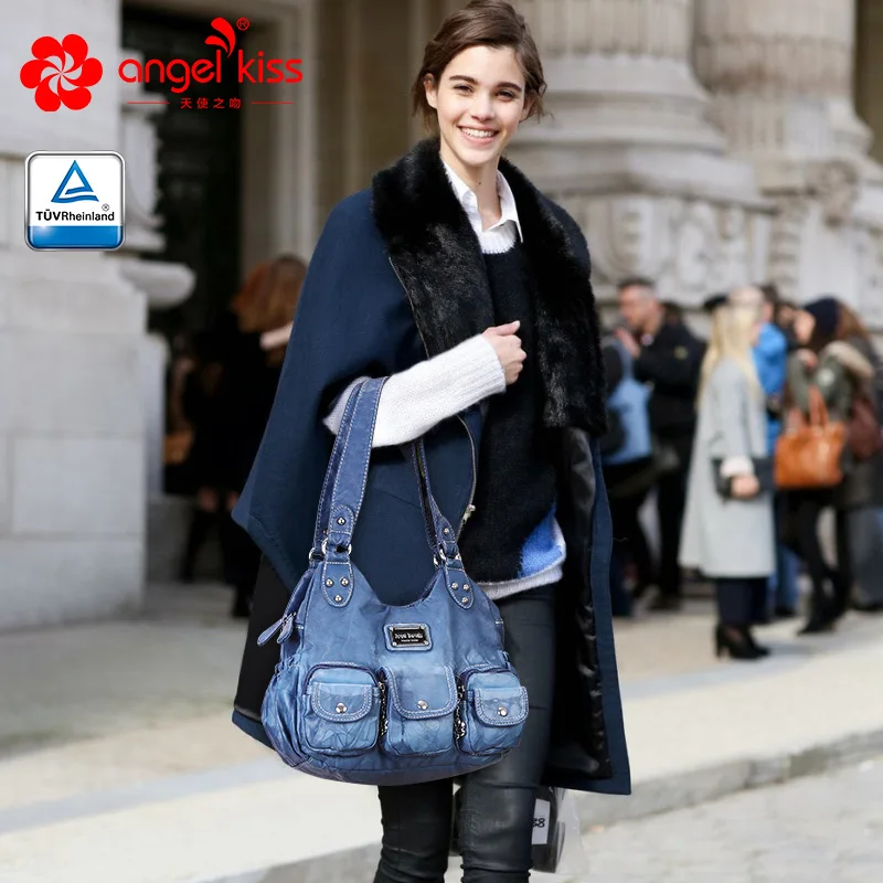 Angel Kiss Casual Handbags Crossbody Bags for Women Waterproof PU Tote Purse XS161497Z | Багаж и сумки