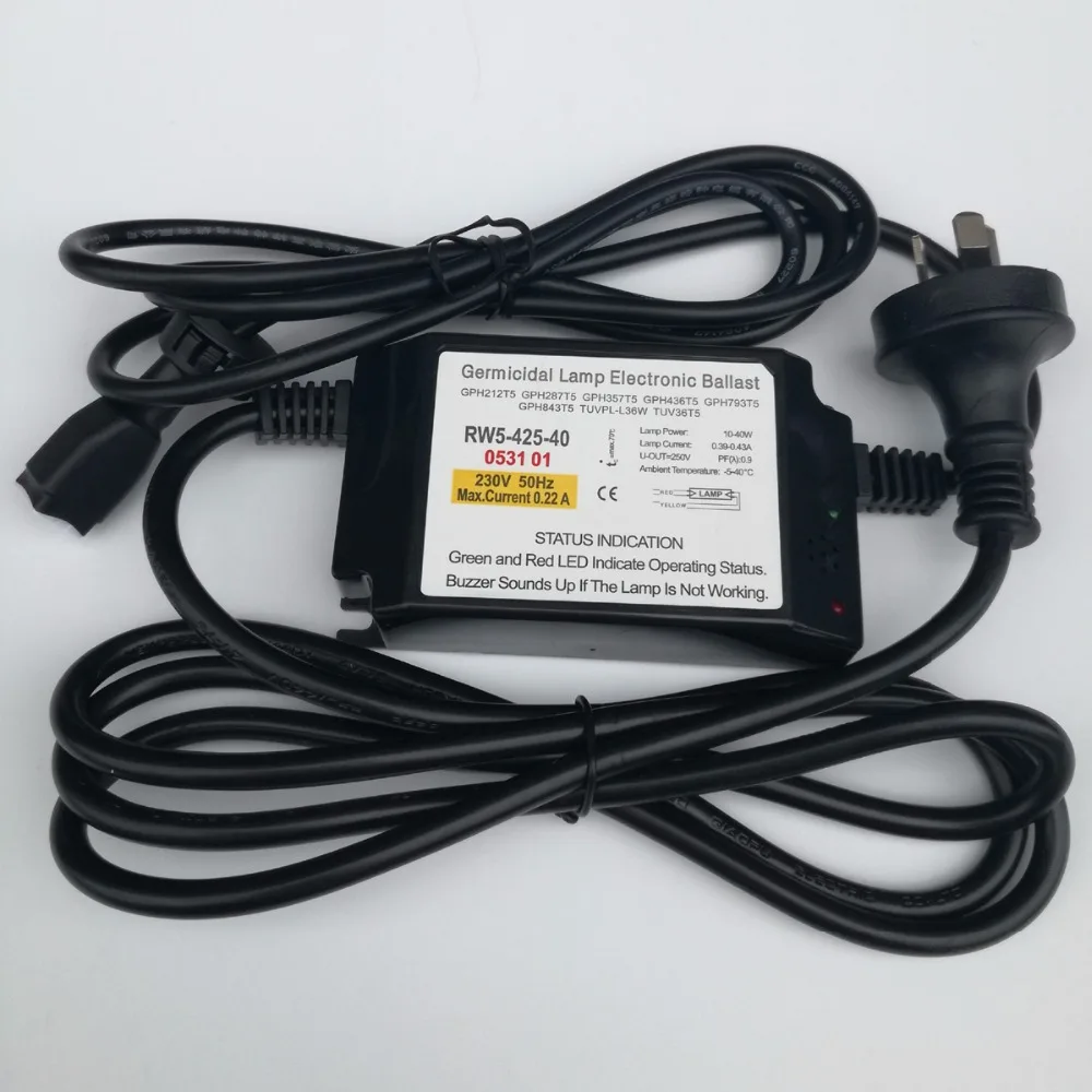 TEPRO RW5 425 40 EPS5 40A Вт бактерицидная лампа электронный балласт для аквариума УФ с