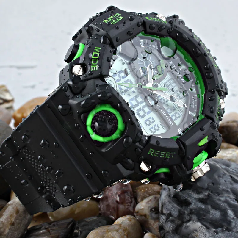 Relojes hombre 2016 Г Стиль Кварцевые Цифровые Военные часы с швейцарские мужчины