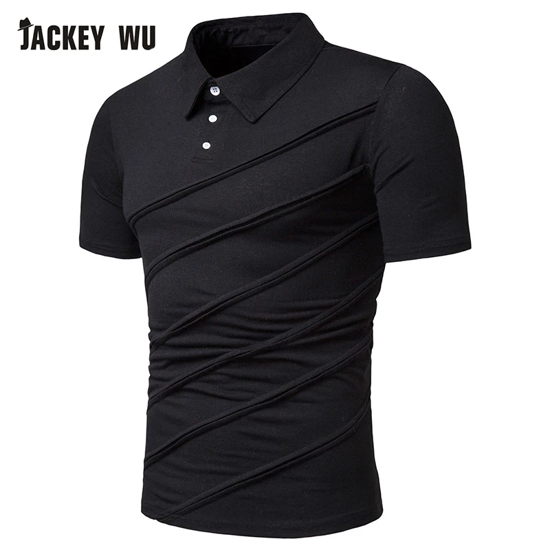JACKEYWU мужские Поло рубашка для мужчин лето 2019 г. мода раза футболки с короткими