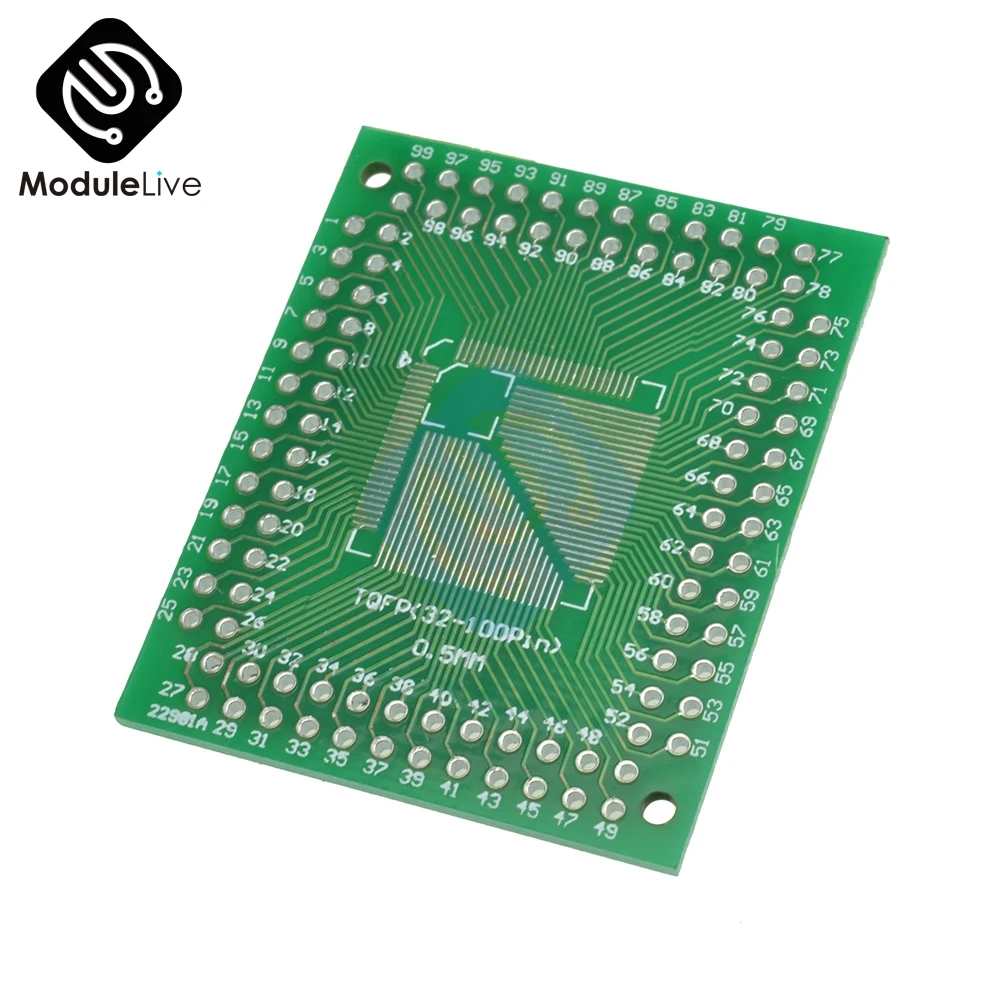 2 шт. адаптер QFP/TQFP/LQFP/FQFP 32/44/64/80/100 для DIP PCB плата конвертер Diy|Детали и аксессуары