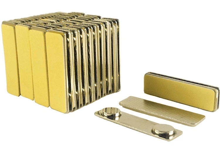 10 шт. 2 магнитных значка бирка ID держатель крепкий значок Серебряный держатель|name