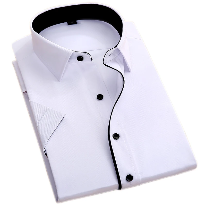 

2017 Fashion Men's Dress Shirt Formal Business Social Square Collar Shirts Twill Fabric Clothing To Fine Man