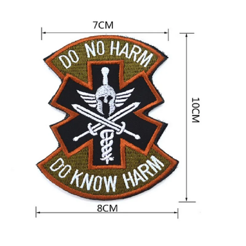 10 шт./лот 3D вышивка заплатки петля и крючок Военно-медицинский повязка Я - полевой медицинский солдат.